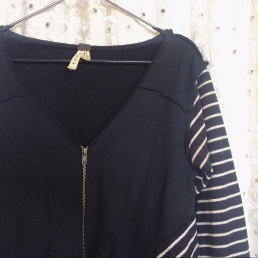 We the Free circle back stripe cardigan SP